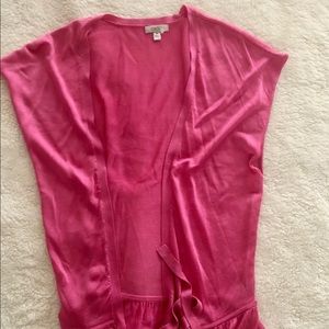 Pink cardigan/top